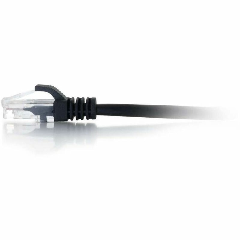 Quiktron 2ft Q-Series Cat6a Snagless (UTP) Ethernet Network Patch Cable, CM Rated - Black - Thumbnail 2