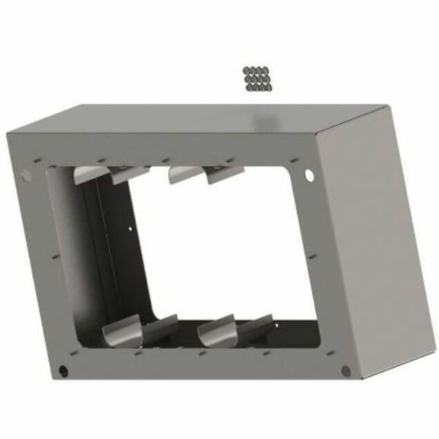 Panduit Fiber Wall Mount Enclosure Storage Box - Gray - Thumbnail 3