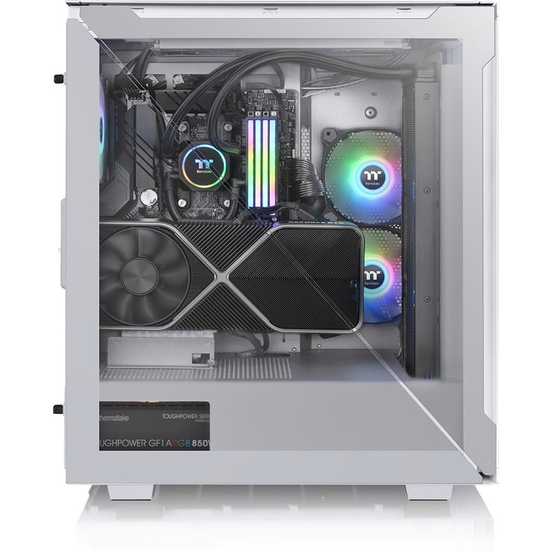 Thermaltake Divider 500 TG Air Snow Mid Tower Chassis - Thumbnail 3