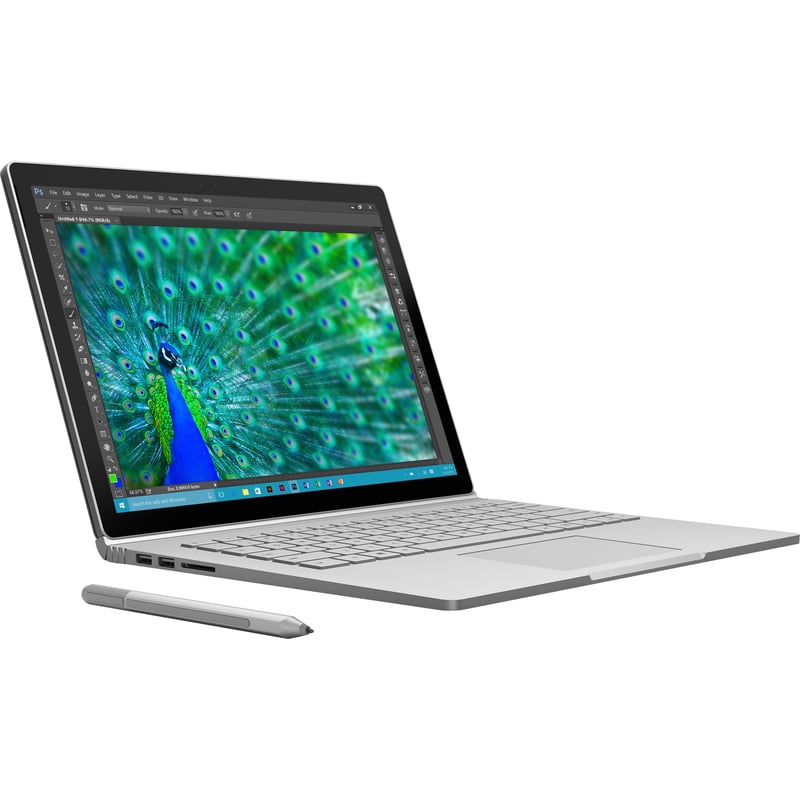 Microsoft Surface Book 13.5" Detachable 2 in 1 Notebook - Intel Core i5 6th Gen i5-6300U - 8 GB - 256 GB SSD - Silver - Thumbnail 1