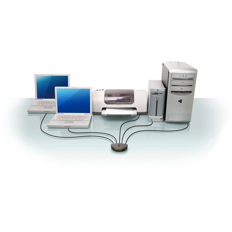 IOGEAR 4-Port USB 2.0 Automatic Printer Switch - Thumbnail 2