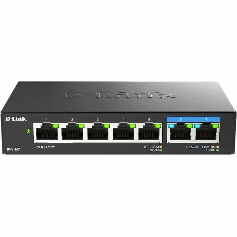 D-Link 7-Port Multi-Gigabit Unmanaged Switch - Thumbnail 1