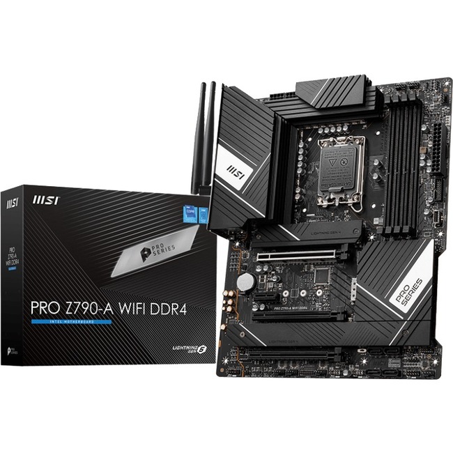 MSI Z790-A WIFI DDR4 Desktop Motherboard - Intel Z790 Chipset - Socket LGA-1700 - ATX - Thumbnail 1