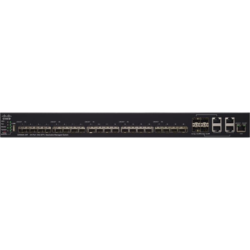 Cisco SX550X-24F 24-Port 10G SFP+ Stackable Managed Switch - Thumbnail 2