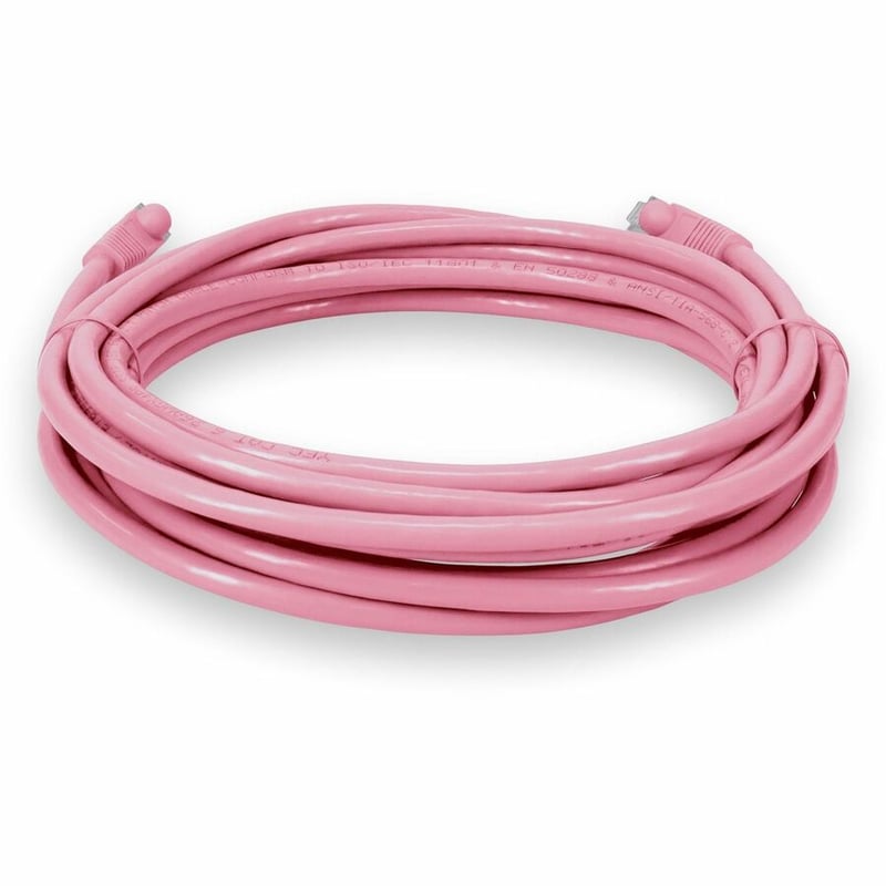 15FT PINK CAT6 STP PVC SNAGLESS EASY CLEAR BOOT RJ-45 M/M - Thumbnail 4