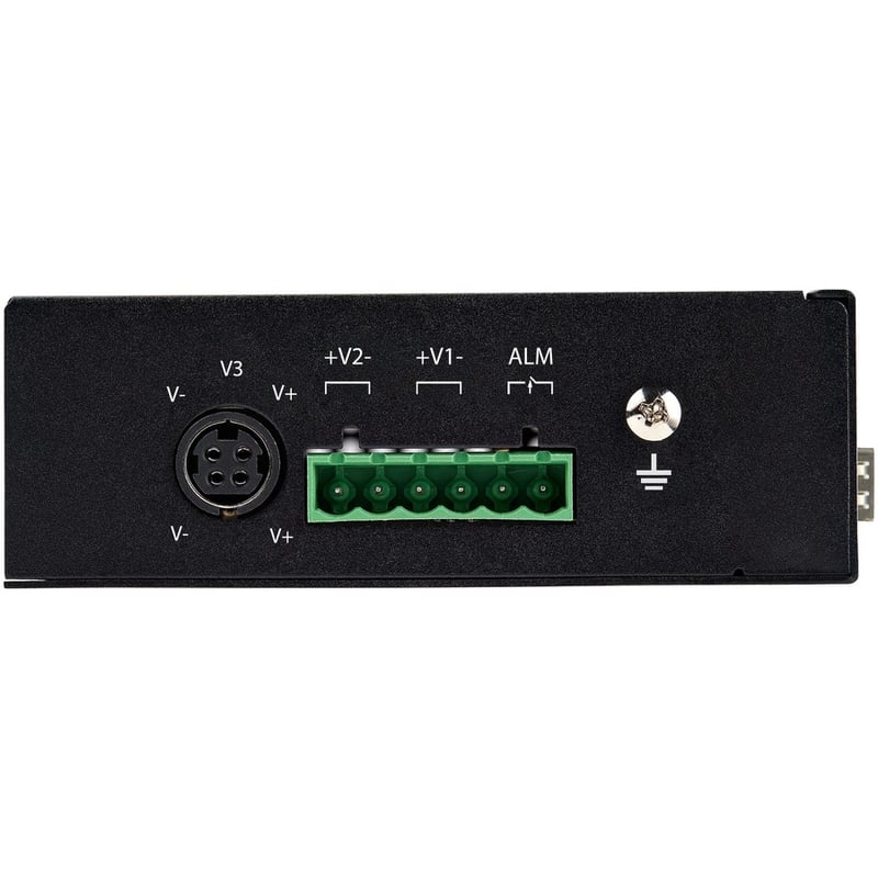 StarTech.com Industrial 6 Port Gigabit Ethernet Switch 4 PoE RJ45 +2 SFP Slots 30W PoE+ 48VDC 10/100/1000 Mbps -40C to 75C w/DIN Connector - Thumbnail 4