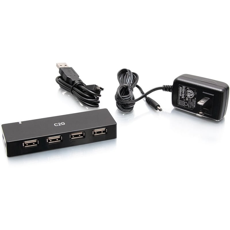 C2G 4-PORT USB-A HUB WITH 5V 2A POWER SUPPLY - Thumbnail 4