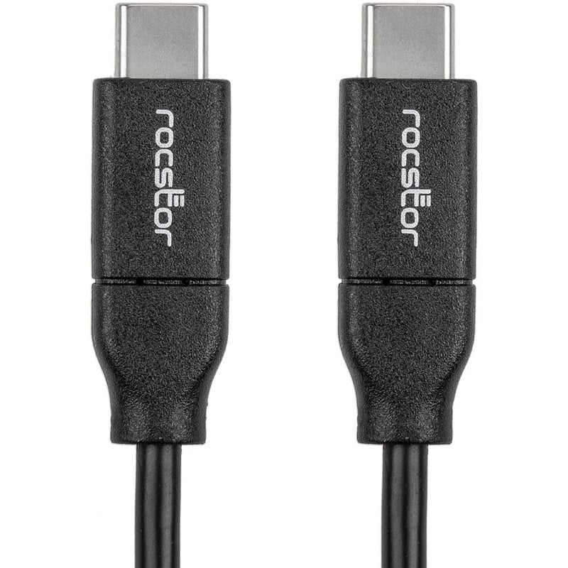 Rocstor Premium USB-C Charging Cable 3m 10ft - Up to 100W PD - M/M - Black - Thumbnail 4