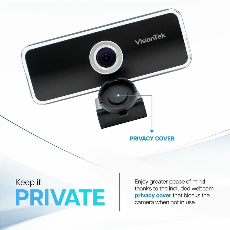VisionTek VTWC20 Webcam - 30 fps - USB-A - 1920 x 1080 Video - Fixed focus