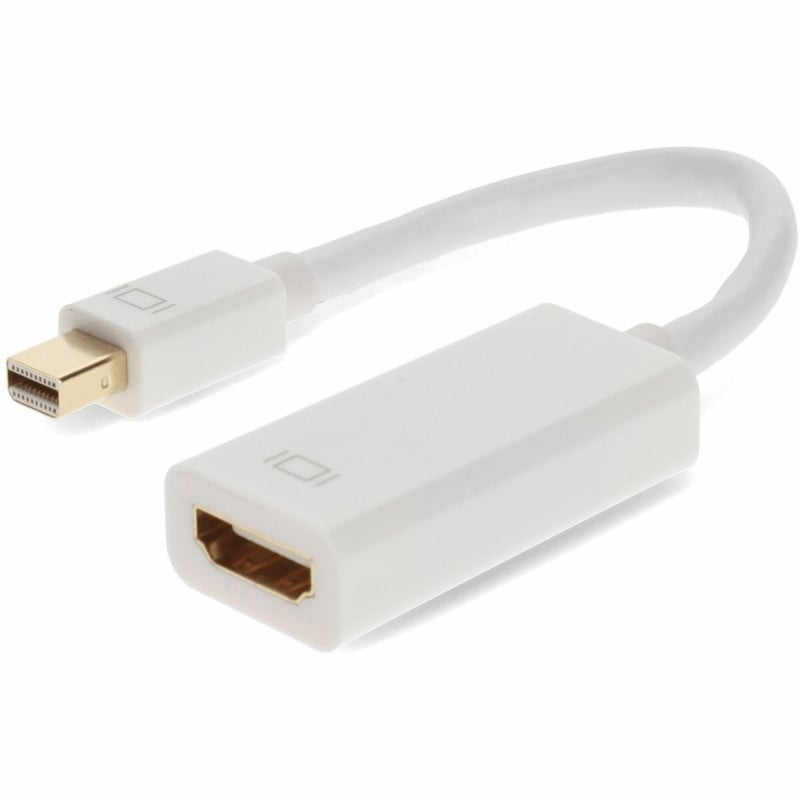 AddOn 5-Pack of Mini-DisplayPort 1.1 Male to HDMI 1.3 Female White Active Adapters For Resolution Up to 2560x1600 (WQXGA) - Thumbnail 1