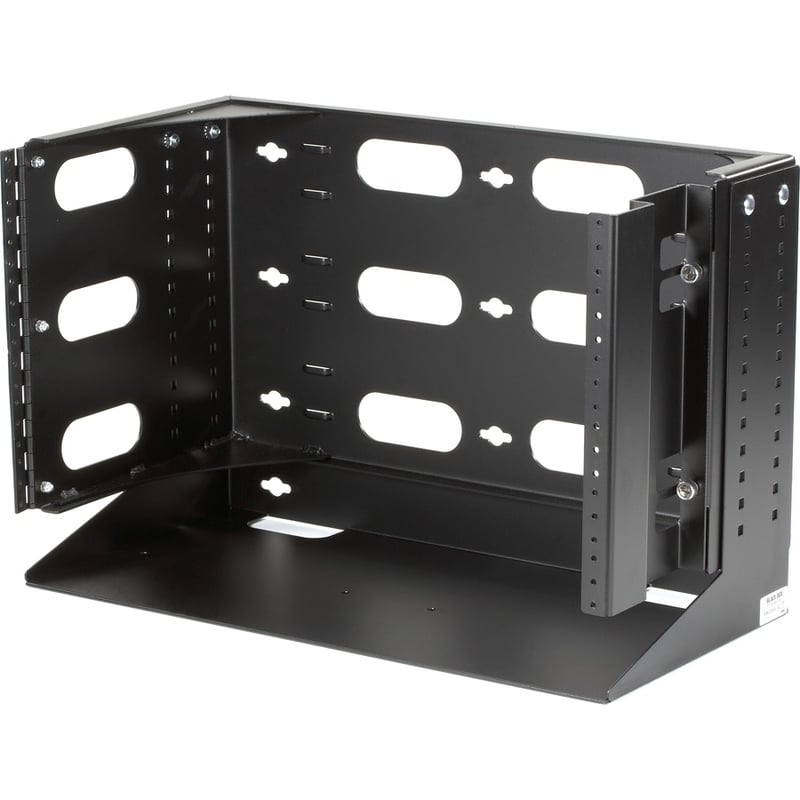 Black Box Wallmount Rack 12" with Swing Bracket and Adjustable Shelf - Thumbnail 2