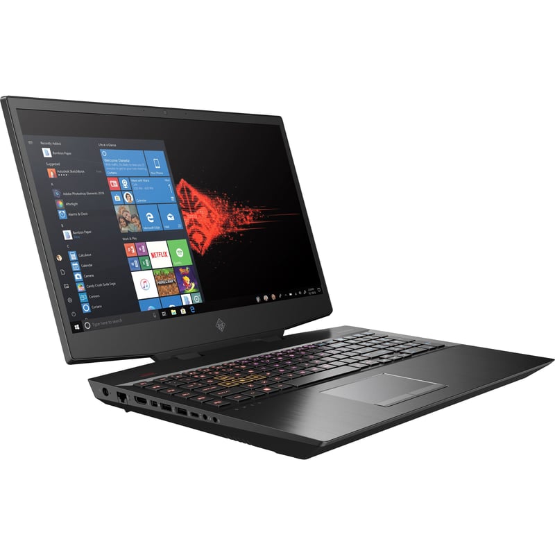 HP OMEN 17-cb0000 17-cb0080nr 17.3" Gaming Notebook - Intel Core i7 9th Gen i7-9750H - 16 GB - 512 GB SSD - Shadow Black - Thumbnail 1
