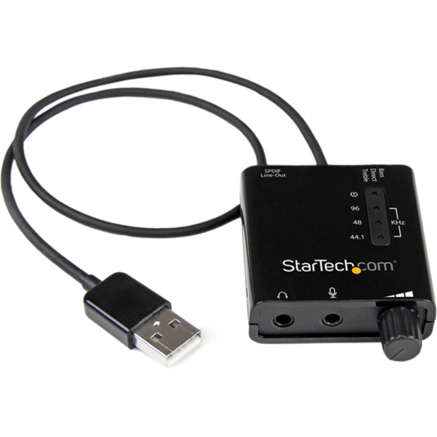 StarTech.com USB Stereo Audio Adapter External Sound Card with SPDIF Digital Audio - Thumbnail 5