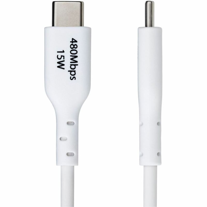 3FT WHITE USB-A TO USB-C CABLE CHARGER CORD USB 2.0 DATA TRANSFER - Thumbnail 3