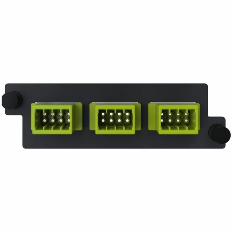 Ortronics Infinium acclAIM, Fiber Conversion Adapter Panels, 24 Fiber, Lime Green - Thumbnail 1