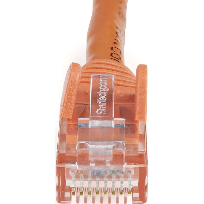 StarTech.com 12ft CAT6 Ethernet Cable - Orange Snagless Gigabit - 100W PoE UTP 650MHz Category 6 Patch Cord UL Certified Wiring/TIA - Thumbnail 3