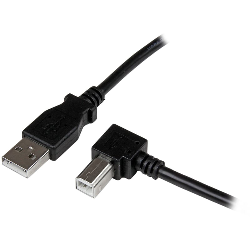 StarTech.com 1m USB 2.0 A to Right Angle B Cable - M/M - Thumbnail 1