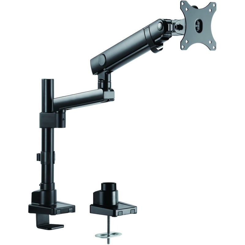 V7 DMPRO2TA-3N Desk Mount for Monitor - Matte Black - Thumbnail 1