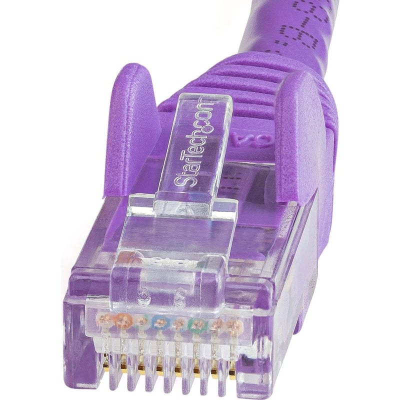 StarTech.com 10ft CAT6 Ethernet Cable - Purple Snagless Gigabit - 100W PoE UTP 650MHz Category 6 Patch Cord UL Certified Wiring/TIA - Thumbnail 2