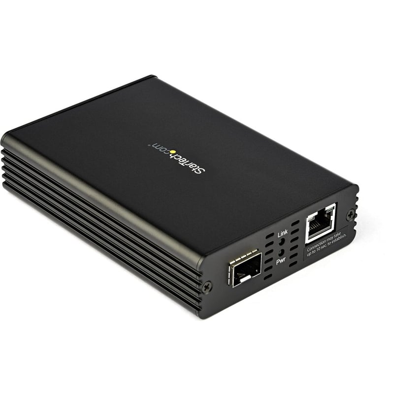 StarTech 10GbE Fiber Ethernet Media Converter 10GBASE-T- SFP to RJ45 Single Mode/Multimode Fiber to Copper Bridge 10Gbps Network - Thumbnail 2