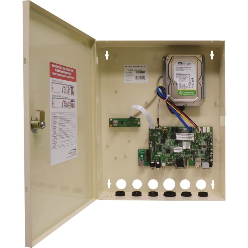 Speco 8 Channel NVR with 8 Built-In PoE+ Ports - 2 TB HDD - Thumbnail 1