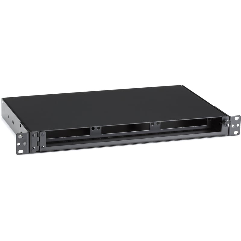 Black Box Rackmount Fiber Shelf, 1U, 3-Adapter Panel - Thumbnail 1
