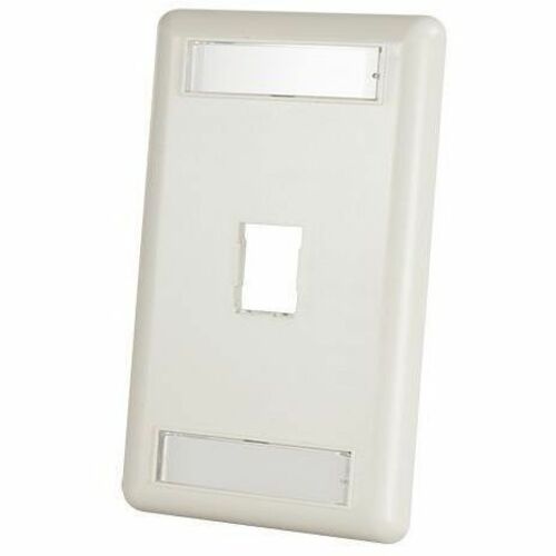 Ortronics HDJ 6 Port Single Gang Faceplate with Label Field