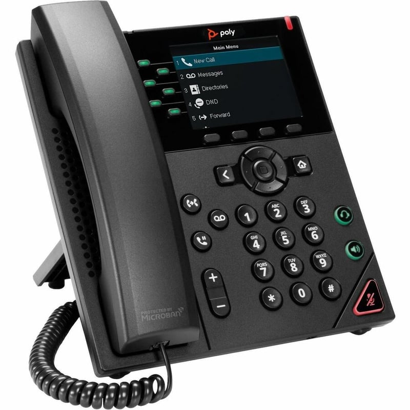 HP POLY VVX 350 6-IP PH POE-E - Thumbnail 3