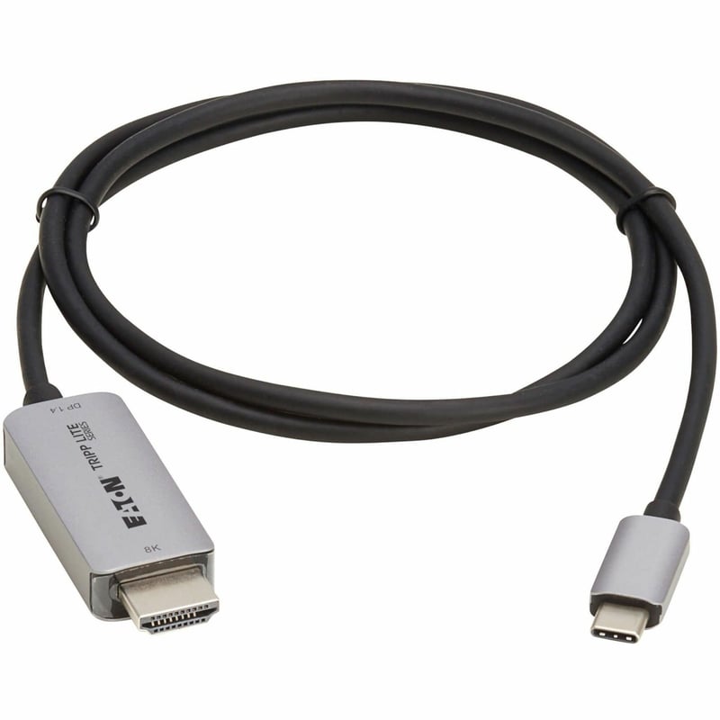 USB-C HDMI ACTIVE ADAPTER CABLE M/M 8K60HZ 4K 144HZ HDR BLACK 3FT - Thumbnail 1