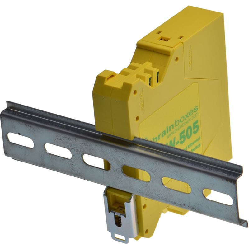 Brainboxes Industrial Compact Ethernet 5 Port Switch DIN Rail Mountable - Thumbnail 2