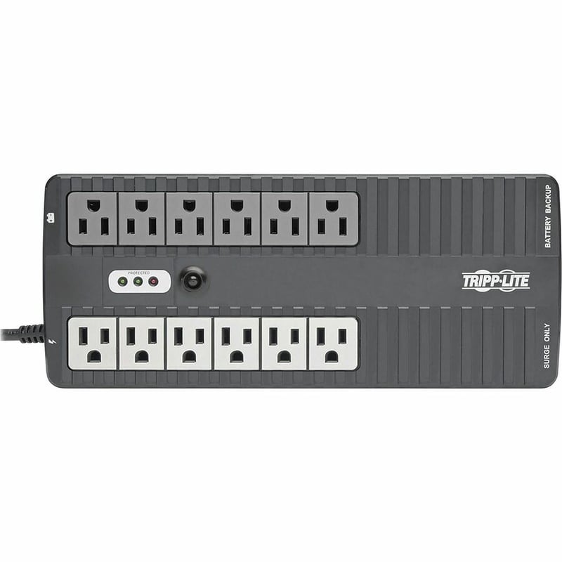 Tripp Lite by Eaton UPS 900VA 480W Standby UPS - 12 NEMA 5-15R Outlets 120V 50/60 Hz 5-15P Plug ENERGY STAR Desktop/Wall - Thumbnail 4