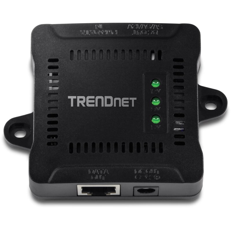 TRENDnet Gigabit PoE Splitter, 1 x Gigabit PoE Input Port, 1 x Gigabit Output Port, Up to 100m (328 ft), Supports 5V, 9V, 12V Devices, 802.3af PoE Compatible, PoE Powered, Black, TPE-104GS - Thumbnail 5