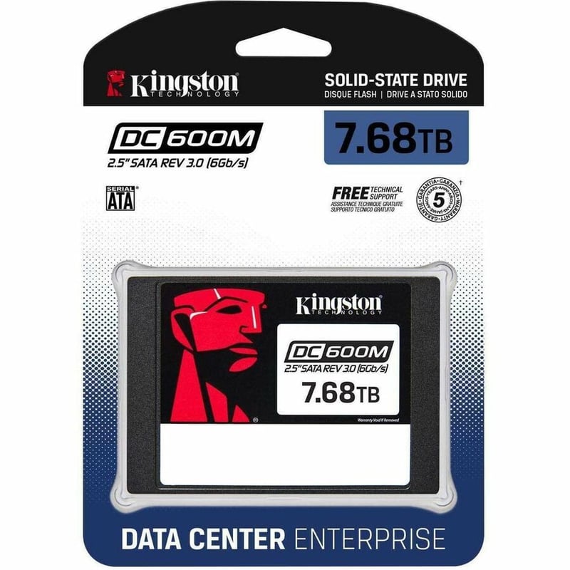 Kingston DC600M 7.50 TB Solid State Drive - 2.5" Internal - SATA (SATA/600) - Mixed Use - Thumbnail 3