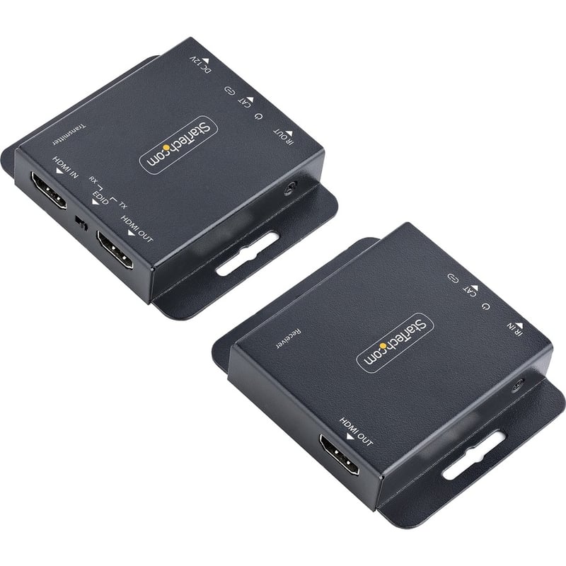 StarTech.com 4K HDMI Extender over CAT6/CAT5 Ethernet Cable, 4K 30Hz or 1080p 60Hz Video Extender, HDMI Transmitter and Receiver Kit - Thumbnail 5