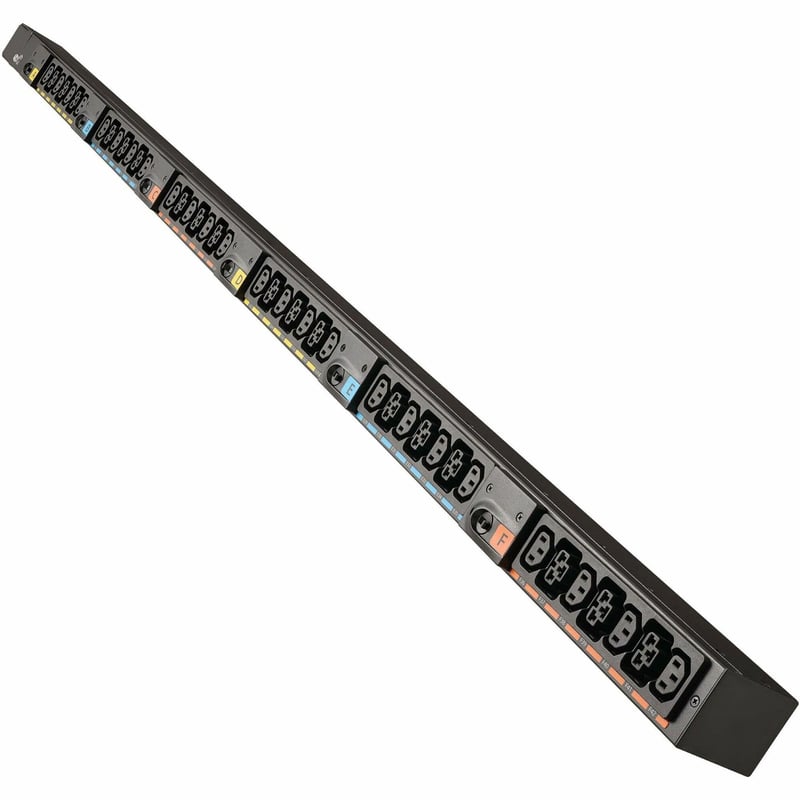 Eaton Basic G4 Rack PDU, 0U, 37U, universal input, 5-23kW, 16-55A, 200-415V, 42 outlets (24)C13 (18)C39, end entry power cord - Thumbnail 1