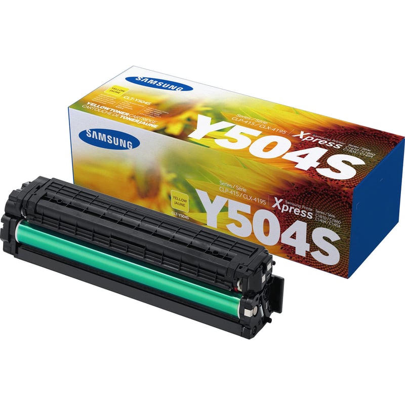HP CLT-Y504S (SU506A) Laser Toner Cartridge - Yellow - 1 Each - Thumbnail 2