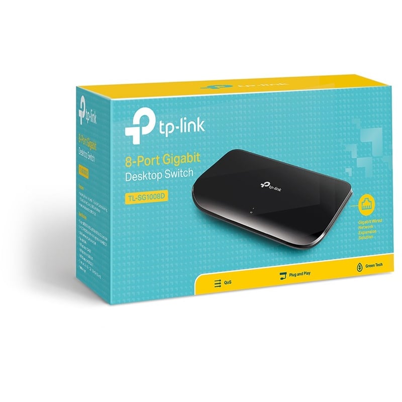 TP-LINK TL-SG1008D - 8 Port Gigabit Ethernet Network Switch - Thumbnail 2