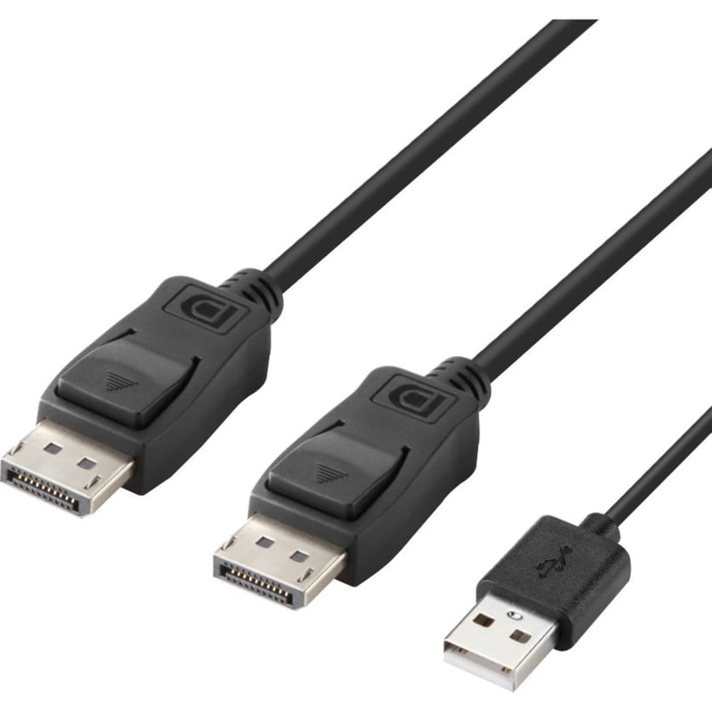 Belkin Modular DP Dual Head Host Cable 6 Feet - Thumbnail 2