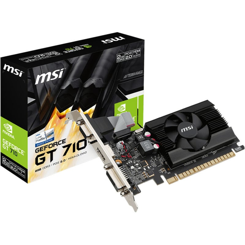 MSI NVIDIA GeForce GT 710 Graphic Card - 2 GB DDR3 SDRAM - Low-profile - Thumbnail 4