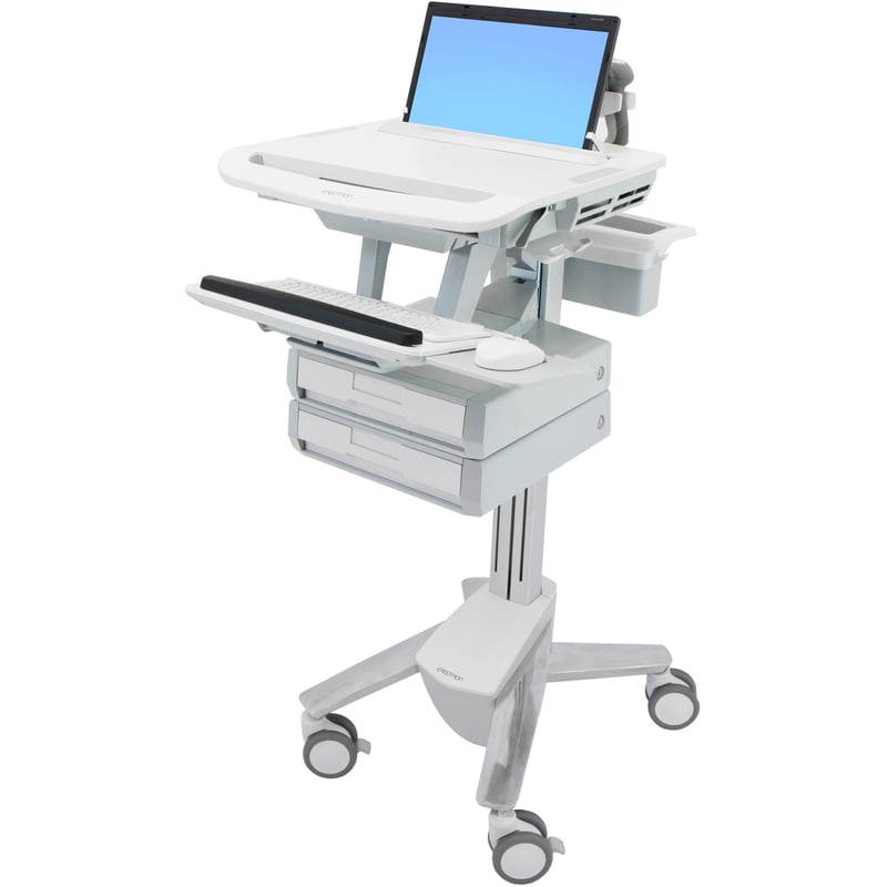 Ergotron StyleView Laptop Cart, 2 Drawers - Thumbnail 1