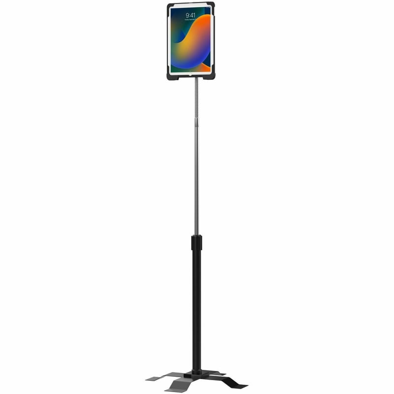 CTA Digital CTA Security Enclosure Gooseneck Floor Stand for iPad 7-9 Gen 10.2" & More - Thumbnail 1