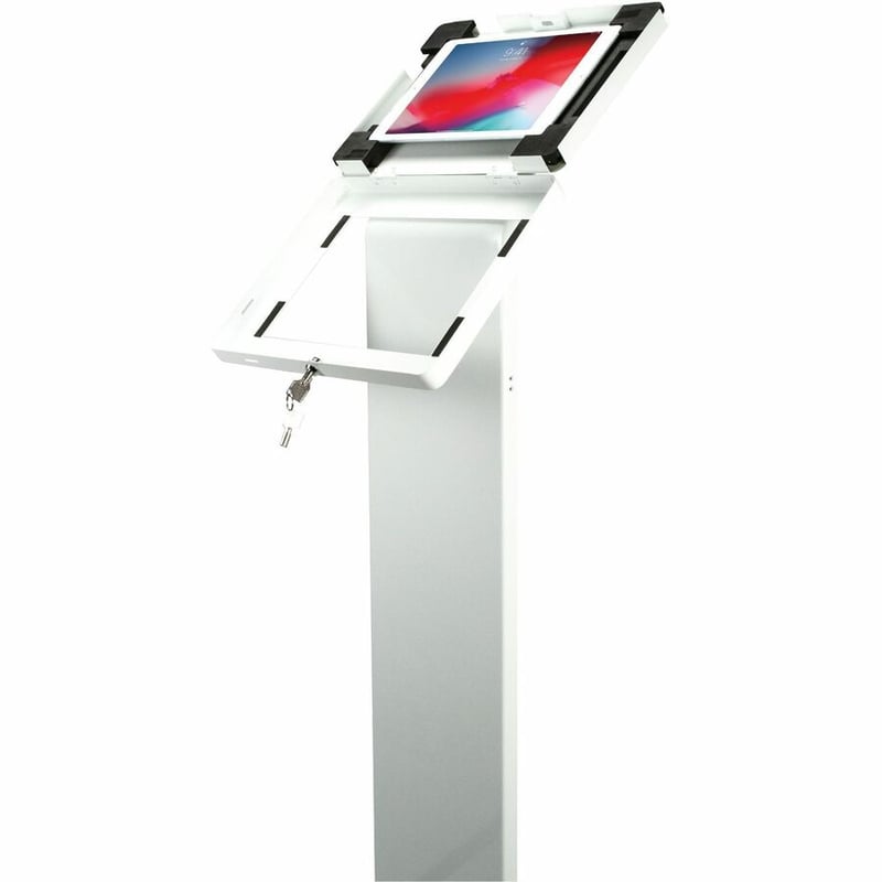 CTA Premium Locking Floor Stand & Enclosure for iPad 10th Gen 10.9" & More - Thumbnail 2