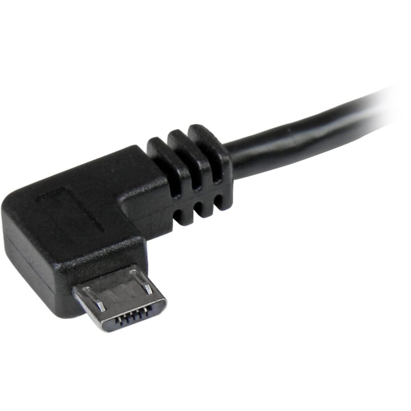 StarTech.com 1m 3 ft Micro-USB Cable with Right-Angled Connectors - M/M - USB A to Micro B Cable - Thumbnail 2