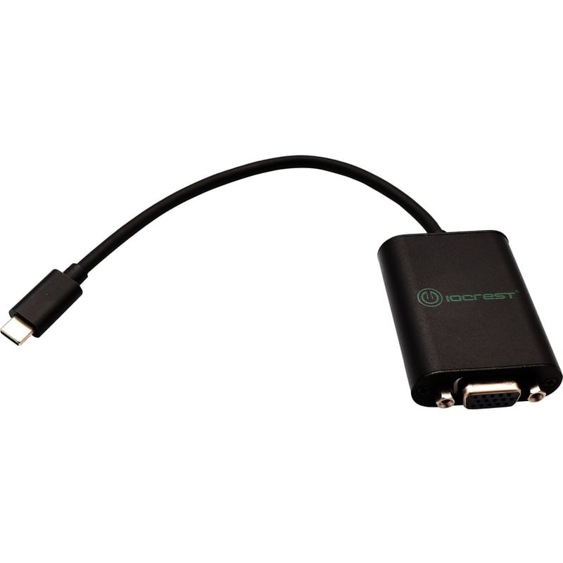 IO Crest USB 3.1 Type-C (DP) to VGA Adapter Type-C (DP Alt Mode) to VGA - Thumbnail 1