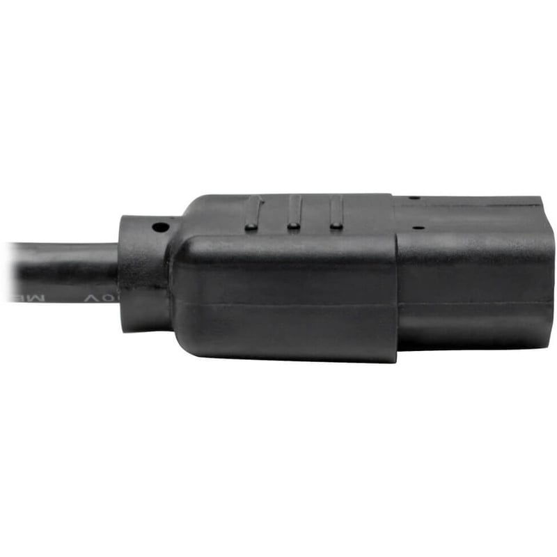 Eaton Tripp Lite Series Desktop Computer AC Power Cable, NEMA 5-15P to C13 - 10A, 125V, 18 AWG, 15 ft. (4.57 m), Black - Thumbnail 4