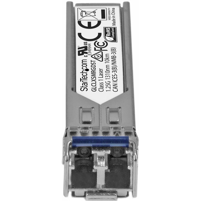 StarTech.com Cisco GLC-LX-SM-RGD Compatible SFP Module - 1000BASE-LX - 1GE Gigabit Ethernet 1GbE Single Mode Fiber SMF Optic Transceiver - Thumbnail 2