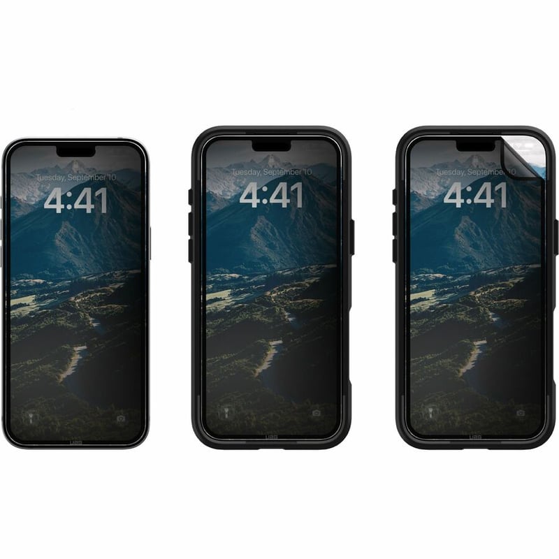 Urban Armor Gear Removable and Reusable Privacy Screen For iPhone 16 Pro Max - Tint Tinted - Thumbnail 2
