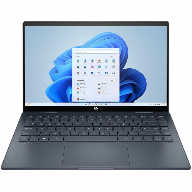 HP Pavilion x360 14-ek2000 14-ek2000nr 14" Touchscreen Convertible 2 in 1 Notebook - Full HD - Intel Core 3 100U - 8 GB - 256 GB SSD - Space Blue, Ash Gray - Thumbnail 1