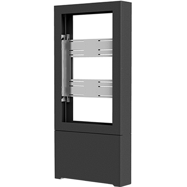 Chief Impact Floor Standing Back-to-Back Kiosk - Portrait 42" Black