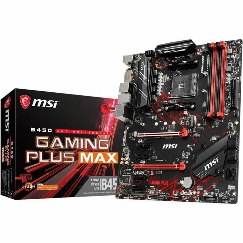 MSI B450 GAMING PLUS MAX Gaming Desktop Motherboard - AMD B450 Chipset - Socket AM4 - ATX - Thumbnail 3